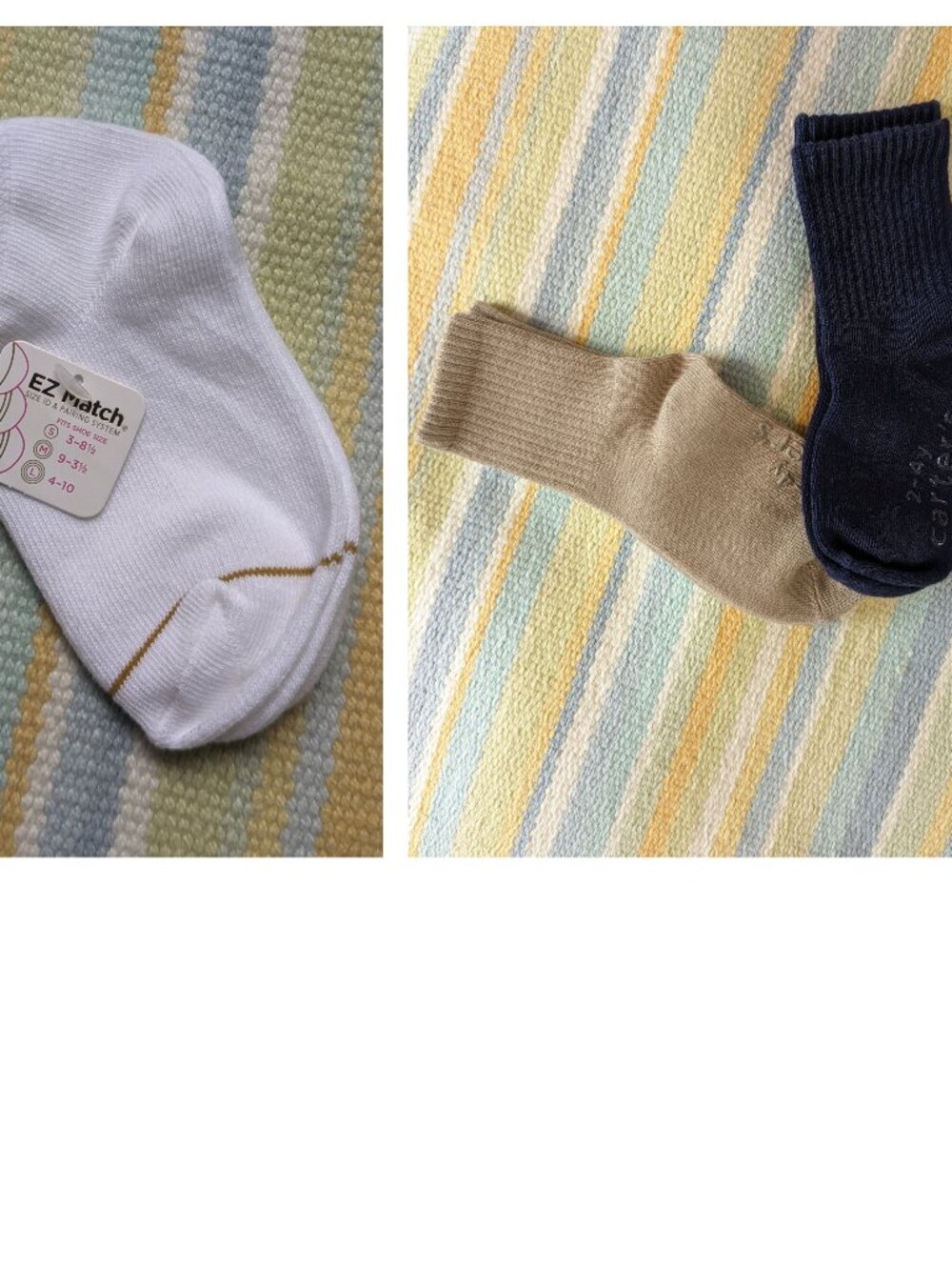 Three pairs of toddler socks